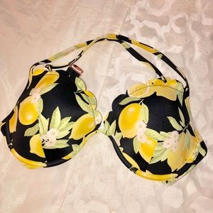 lemon bathing suit top NWOT